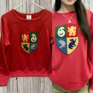 Mini Boden Red Sweater with Crest Design 15-16